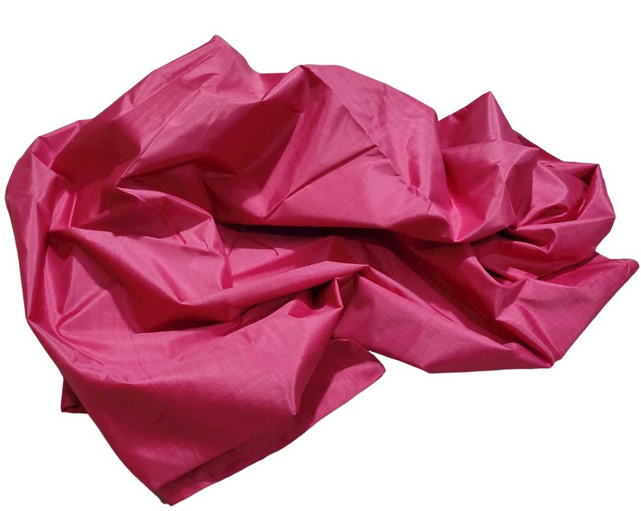 Pink Plain Pure Silk Fabric ( 1 Mtr )