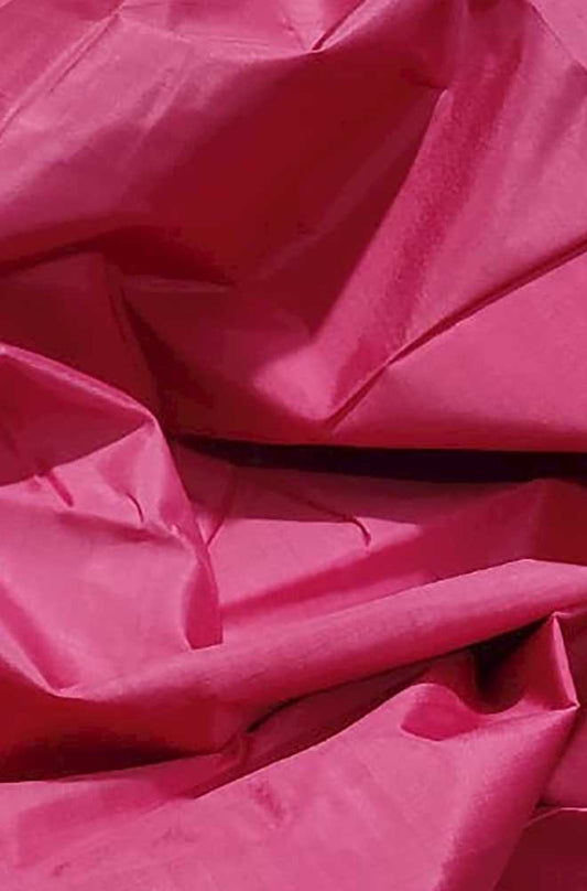 Pink Plain Pure Silk Fabric ( 1 Mtr ) - Luxurion World