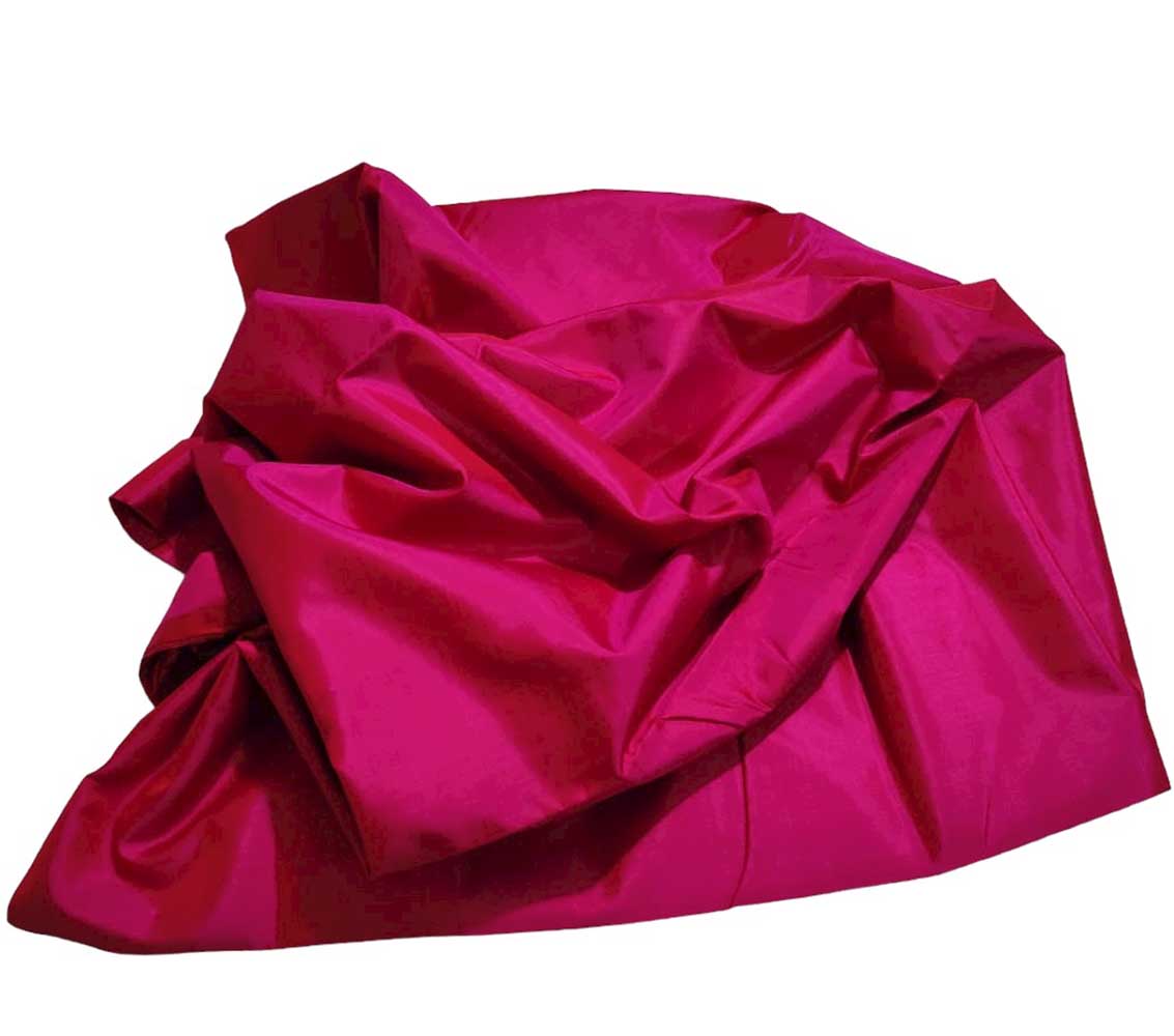 Pink Plain Pure Silk Fabric ( 1 Mtr ) - Luxurion World