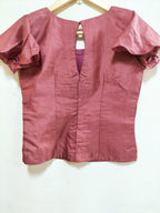 Pink Pure Silk Blouse - Luxurion World