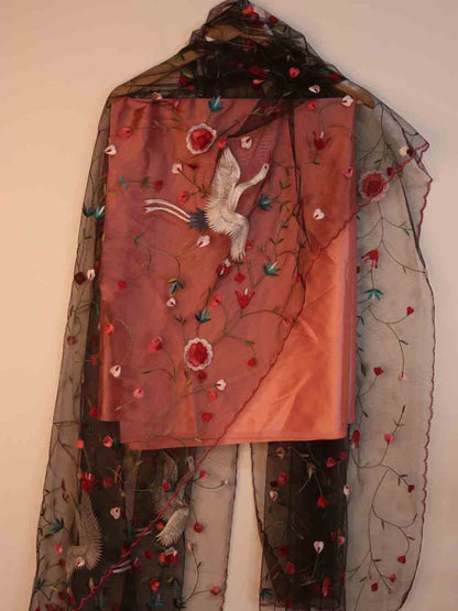 Planets and Suns Silk Organza Scarf