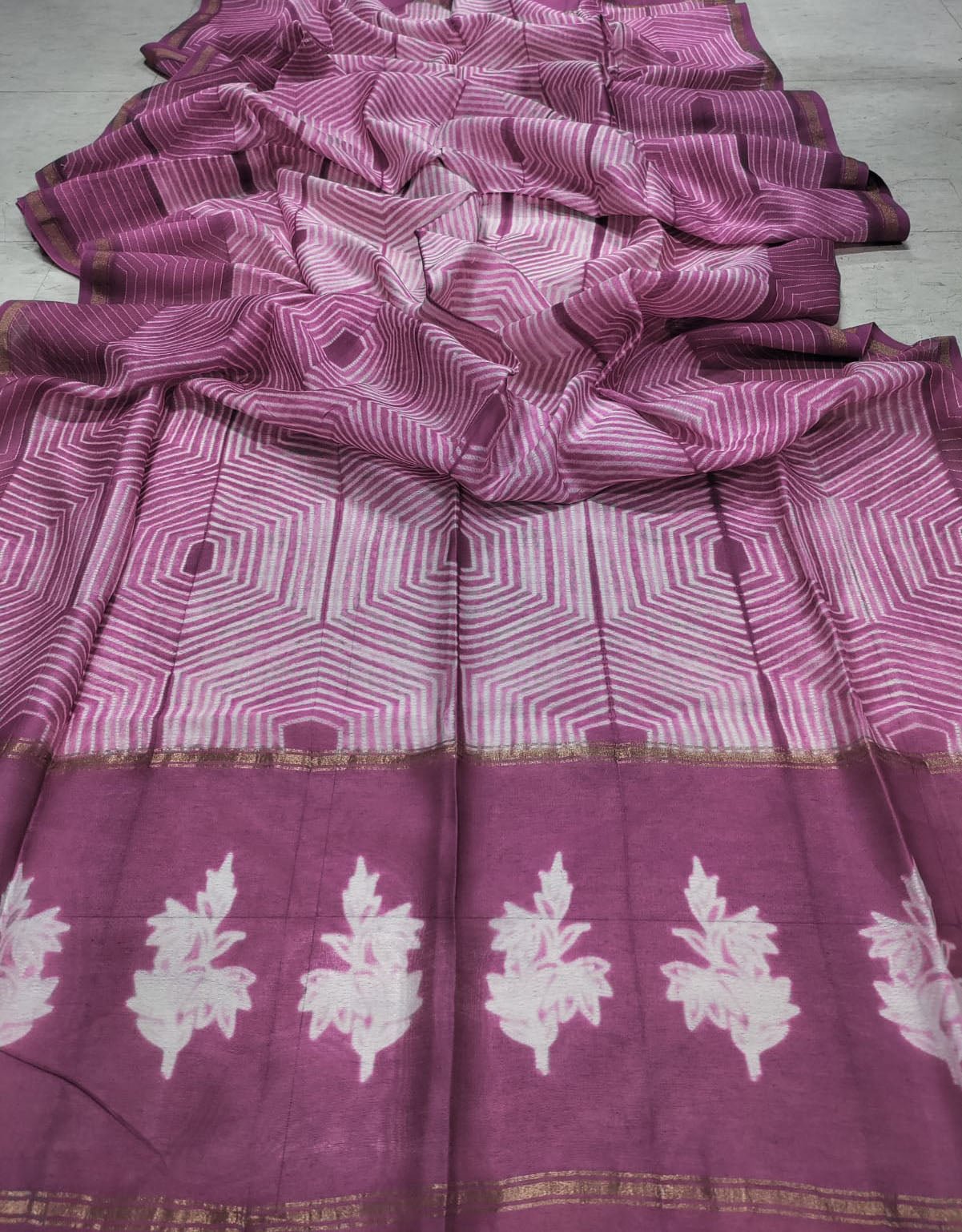 Pink Shibori Cotton Silk Dupatta - Luxurion World