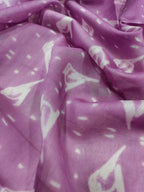 Pink Shibori Cotton Silk Dupatta - Luxurion World
