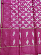 Pink Shibori Cotton Silk Dupatta - Luxurion World