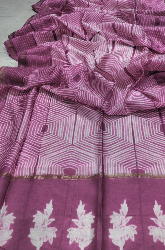 Pink Shibori Cotton Silk Dupatta - Luxurion World