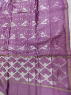 Pink Shibori Cotton Silk Dupatta - Luxurion World