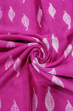 Pink Shibori Cotton Silk Fabric ( 2.5 Mtrs ) - Luxurion World