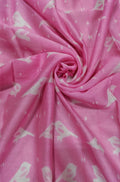Pink Shibori Cotton Silk Fabric ( 2.5 Mtrs ) - Luxurion World