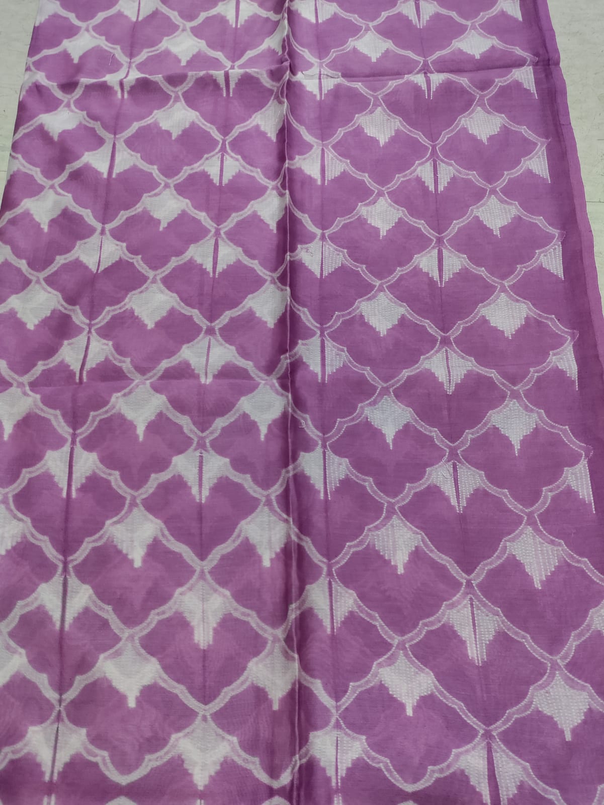 Pink Shibori Cotton Silk Fabric ( 2.5 Mtrs ) - Luxurion World