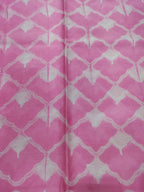 Pink Shibori Cotton Silk Fabric ( 2.5 Mtrs ) - Luxurion World
