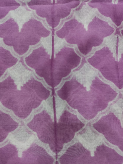 Pink Shibori Cotton Silk Fabric ( 2.5 Mtrs ) - Luxurion World