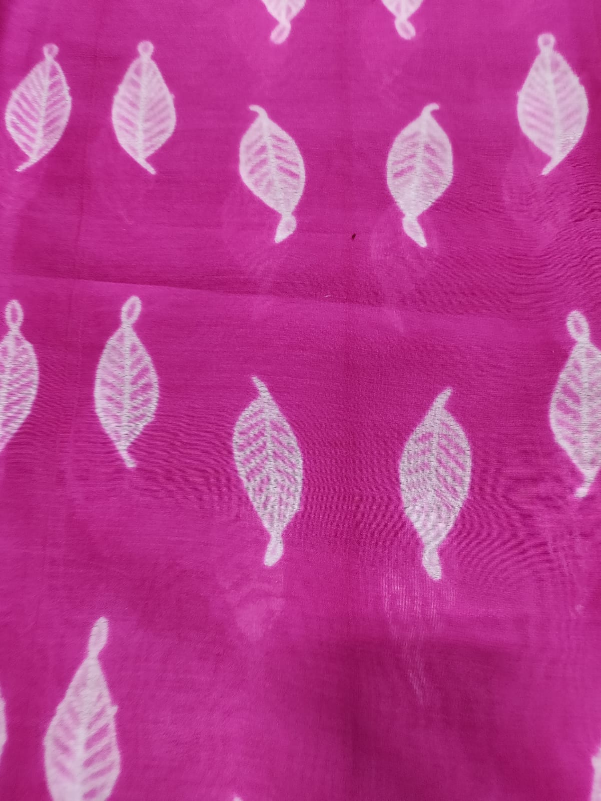 Pink Shibori Cotton Silk Fabric ( 2.5 Mtrs )