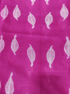 Pink Shibori Cotton Silk Fabric ( 2.5 Mtrs ) - Luxurion World