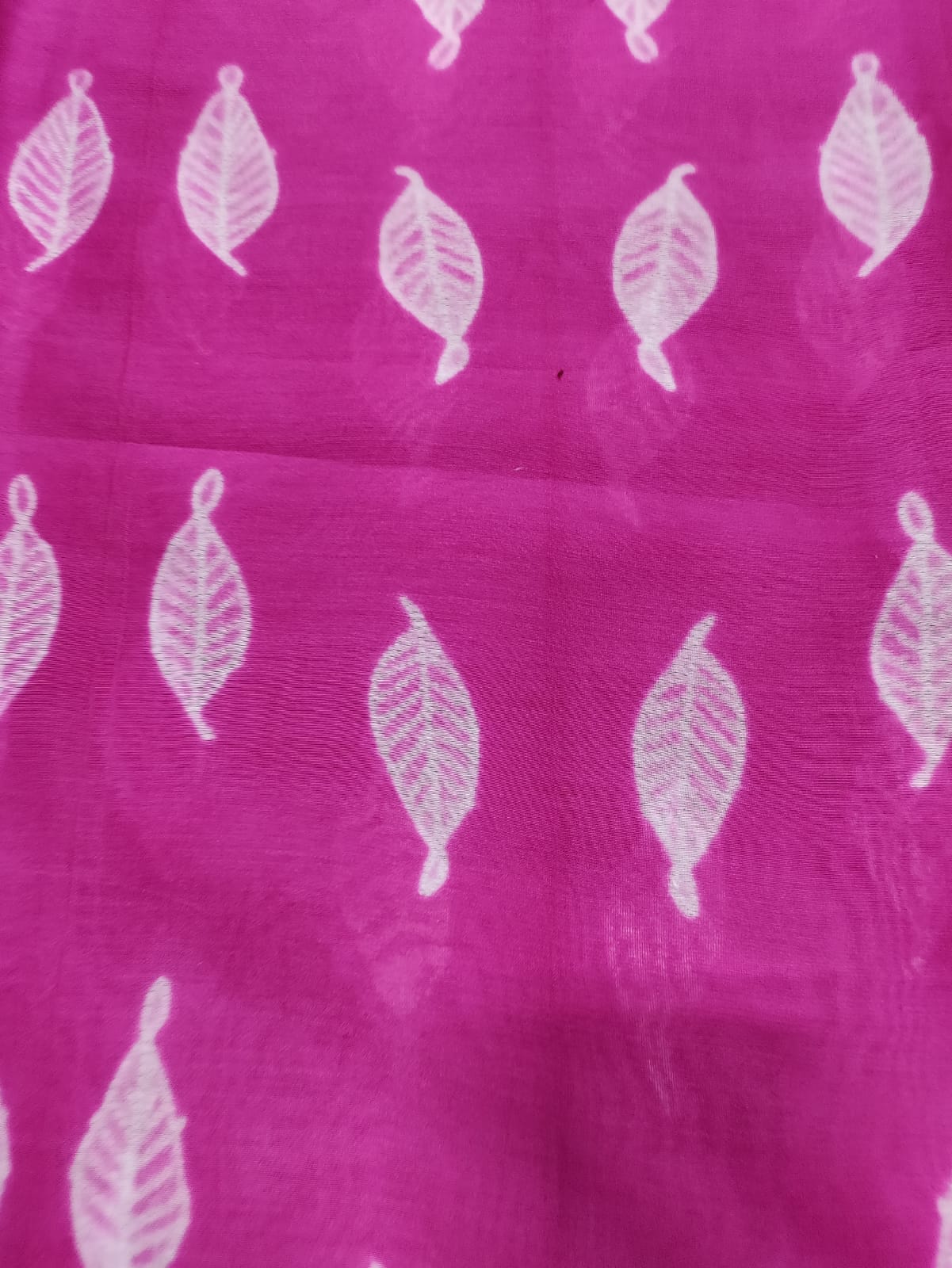 Pink Shibori Cotton Silk Fabric ( 2.5 Mtrs ) - Luxurion World