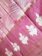 Pink Shibori Cotton Silk Two Piece Unstitched Suit Set - Luxurion World