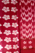 Pink Shibori Cotton Silk Two Piece Unstitched Suit Set - Luxurion World
