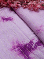 Pink Trendy Cotton Silk Tie & Dye Fabric ( 1 Mtr ) - Luxurion World