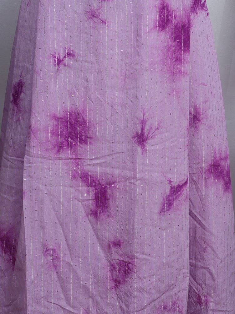 Pink Trendy Cotton Silk Tie & Dye Lehenga With Satin Silk Blouse Piece Fabric - Luxurion World