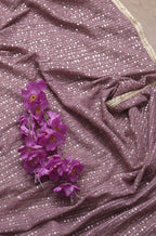 Pink Trendy Georgette Sequins Work Dupatta - Luxurion World