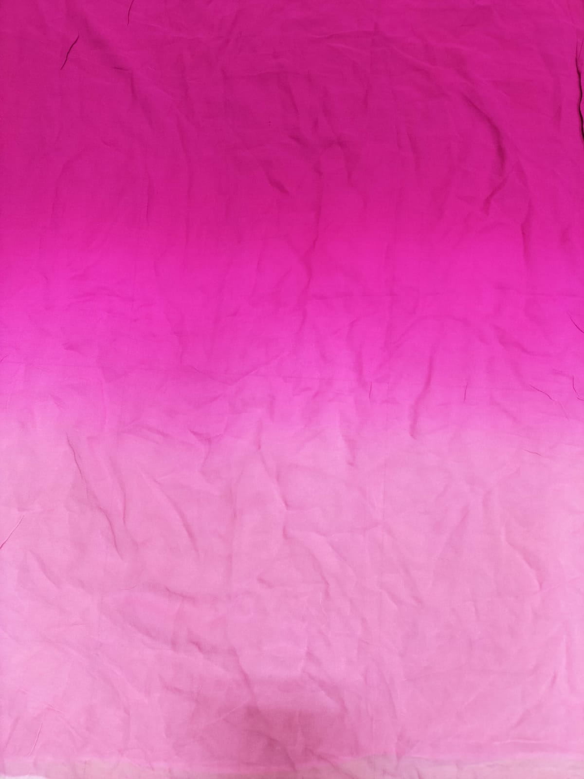Pink Trendy Georgette Shaded Fabric  ( 1 Mtr )