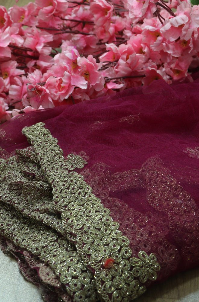 Pink Trendy Net Fabric ( 1 Mtr ) - Luxurion World