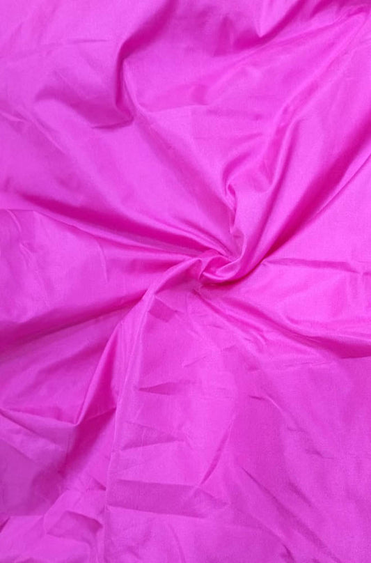 Pink Trendy Plain Art Silk Fabric (  1 Mtr ) - Luxurion World