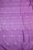 Purple Banarasi Pure Raw Silk Booti Design Fabric ( 1 Mtr ) - Luxurion World