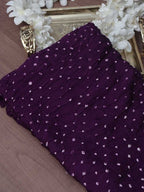 Purple Bandhani Modal Silk Dupatta - Luxurion World