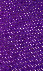 Purple Bandhani Pure Gajji Silk Fabric ( 1 Mtr ) - Luxurion World
