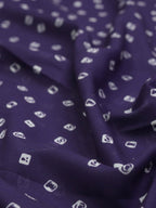 Purple Digital Printed Georgette Bandhani Design Fabric ( 2.5 Mtr ) - Luxurion World