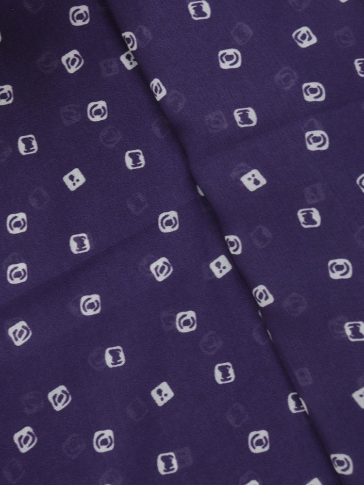 Purple Digital Printed Georgette Bandhani Design Fabric ( 2.5 Mtr ) - Luxurion World