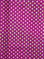 Purple Handloom Banarasi Pure Katan Silk Fabric (1Mtr) - Luxurion World
