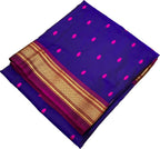 Purple Handloom Paithani Pure Silk Saree - Luxurion World