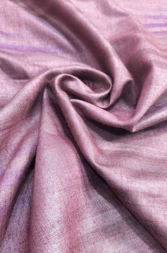 Purple Plain Bhagalpur Silk Fabric ( 1 Mtr )