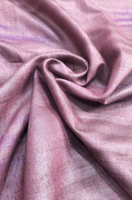 Purple Plain Bhagalpur Silk Fabric ( 1 Mtr ) - Luxurion World