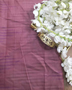 Purple Plain Bhagalpur Silk Fabric ( 1 Mtr ) - Luxurion World