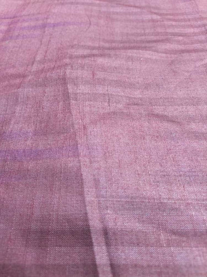 Purple Plain Bhagalpur Silk Fabric ( 1 Mtr ) - Luxurion World