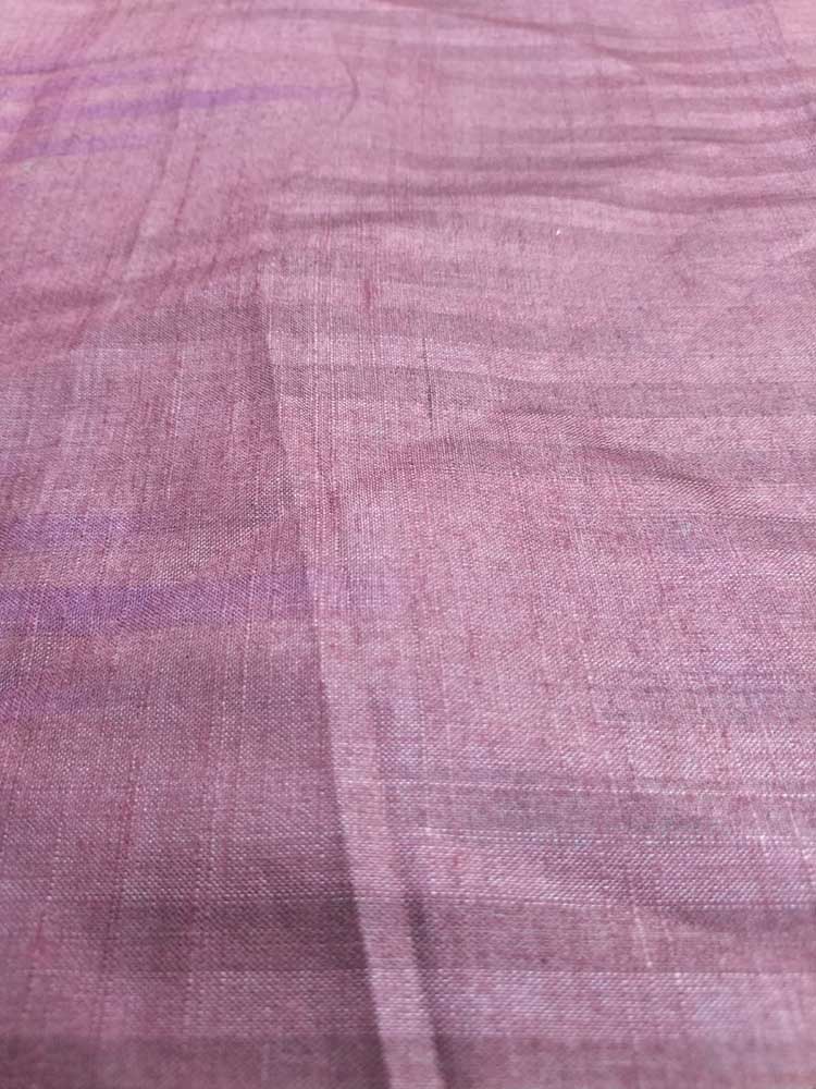 Purple Plain Bhagalpur Silk Fabric ( 1 Mtr ) - Luxurion World