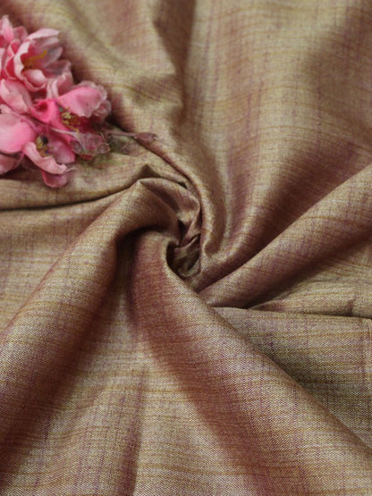 Purple Plain Pure Linen Silk Fabric ( 0.75 Mtr ) - Luxurion World