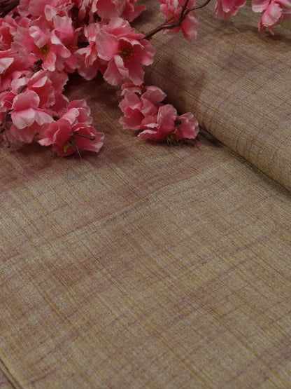 Purple Plain Pure Linen Silk Fabric ( 0.75 Mtr ) - Luxurion World