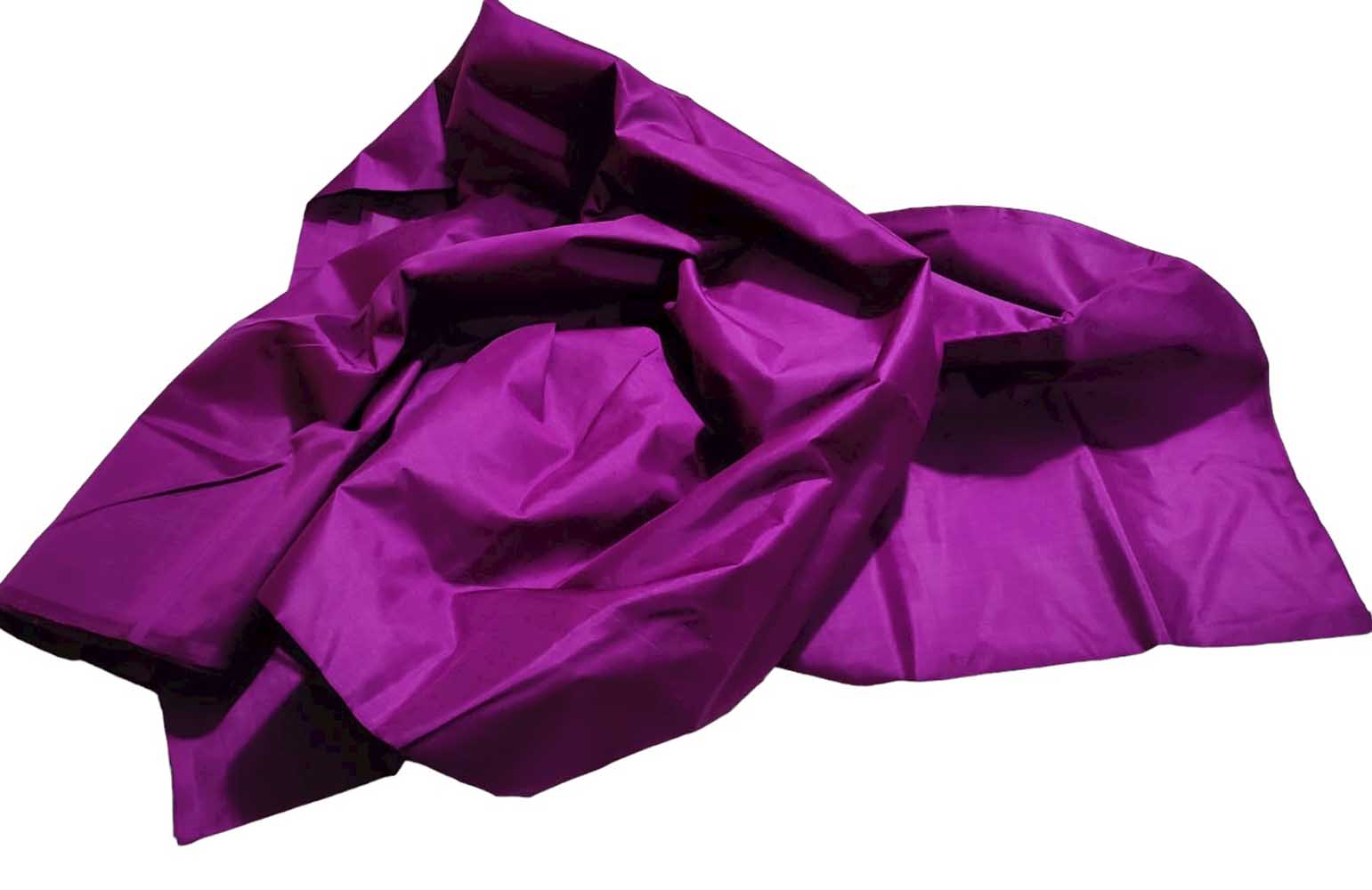 Purple Plain Pure Silk Fabric ( 1 Mtr ) - Luxurion World