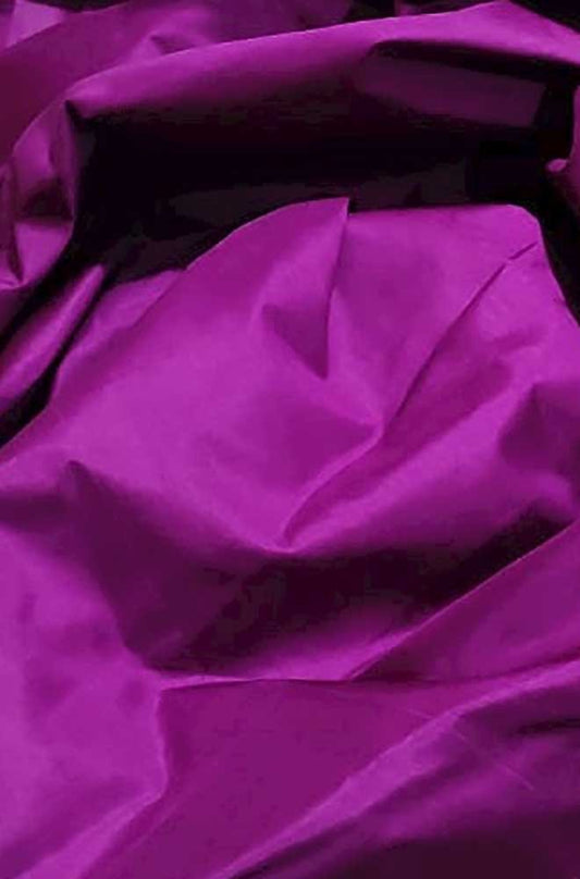 Purple Plain Pure Silk Fabric ( 1 Mtr ) - Luxurion World