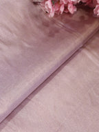 Purple Plain Soft Tissue Katan Silk Fabric ( 1 Mtr ) - Luxurion World