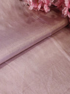 Purple Plain Soft Tissue Katan Silk Fabric ( 1 Mtr ) - Luxurion World