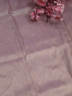 Purple Plain Soft Tissue Katan Silk Fabric ( 1 Mtr ) - Luxurion World