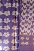 Purple Shibori Cotton Silk Two Piece Unstitched Suit Set - Luxurion World
