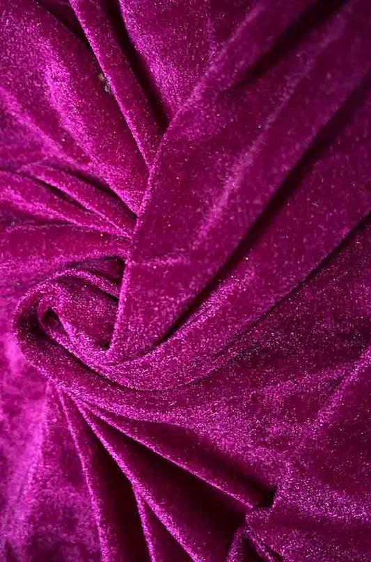 Purple Trendy Velvet Fabric ( 1 Mtr ) - Luxurion World