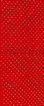 Red Bandhani Pure Gajji Silk Fabric ( 1 Mtr ) - Luxurion World