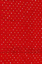 Red Bandhani Pure Gajji Silk Fabric ( 1 Mtr ) - Luxurion World