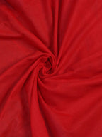 Red Bengal Plain Cotton Saree - Luxurion World
